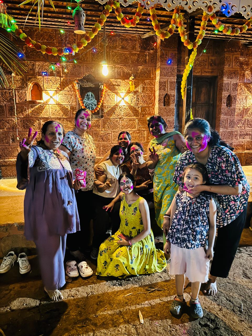 Holi Celebration with Family and Friends at Nature Nestt Agro Tourism Resort Near Pune