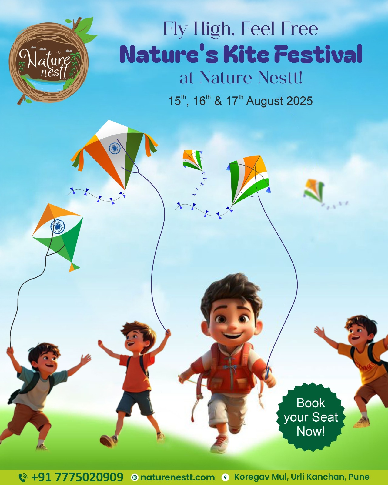 Kite Festival in Pune – Celebrate at NatureNestt Agro Tourism