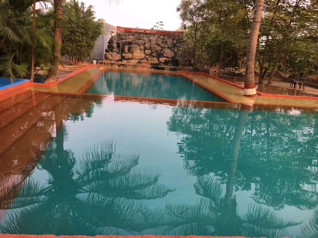 swimming pool resort near pune naturenestt agro tourism pune